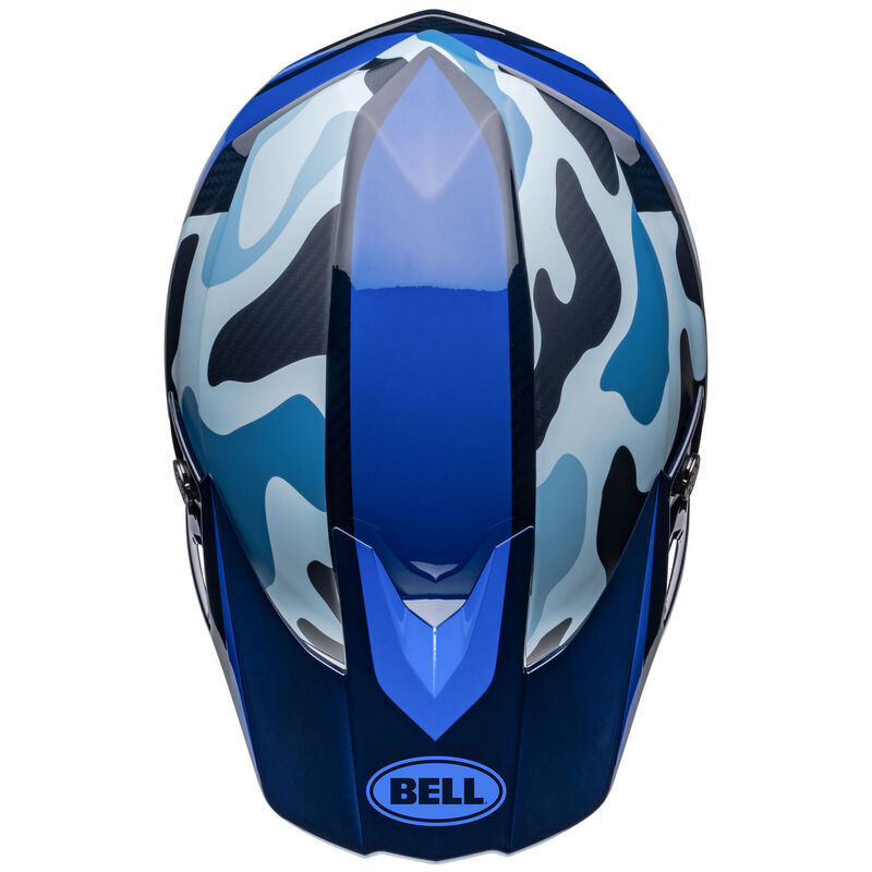 Bell Moto-10 Spherical Ferrandis Mechant Matte & Gloss Dark Blue/Light Blue Helmet - EasyR