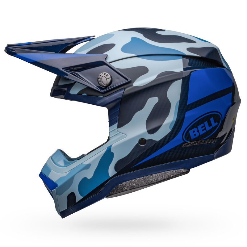 Bell Moto-10 Spherical Ferrandis Mechant Matte & Gloss Dark Blue/Light Blue Helmet - EasyR