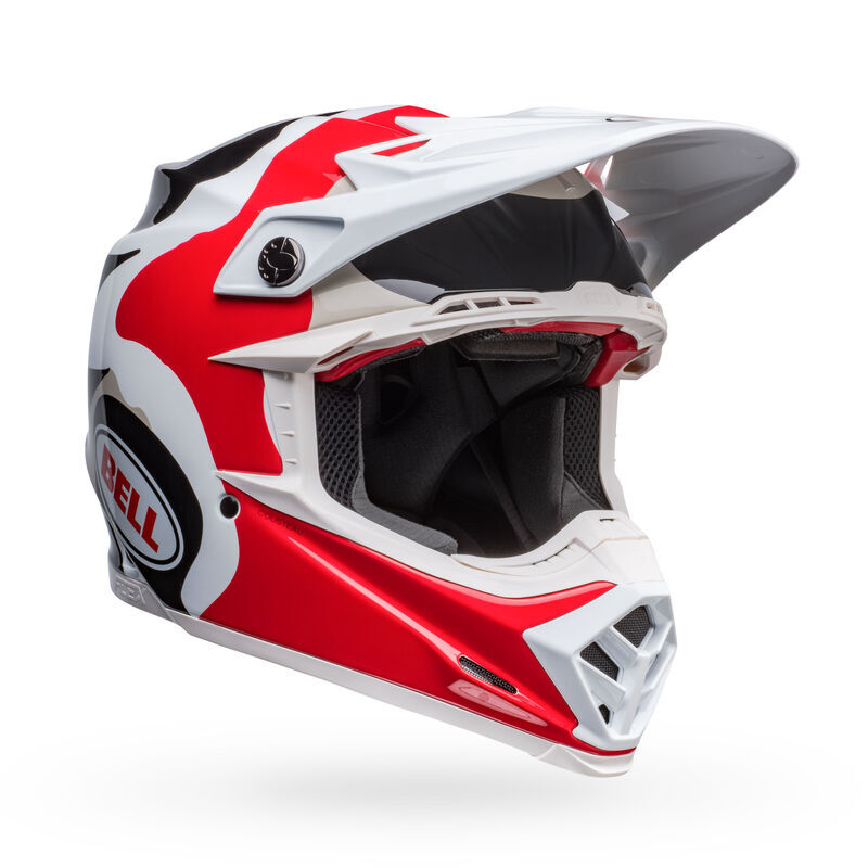 Bell Moto-9S Flex Hello Cousteau Reef Matte White/Red Helmet - EasyR