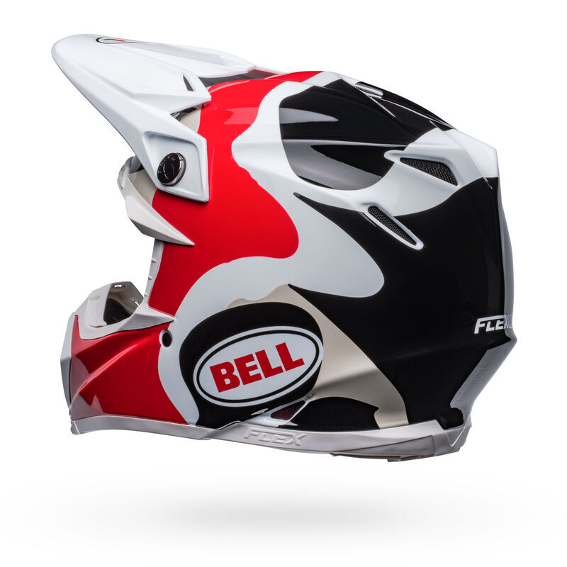 Bell Moto-9S Flex Hello Cousteau Reef Matte White/Red Helmet - EasyR