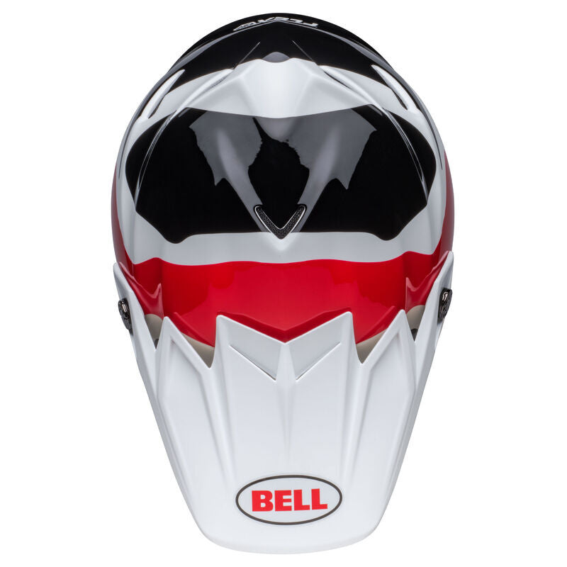 Bell Moto-9S Flex Hello Cousteau Reef Matte White/Red Helmet - EasyR