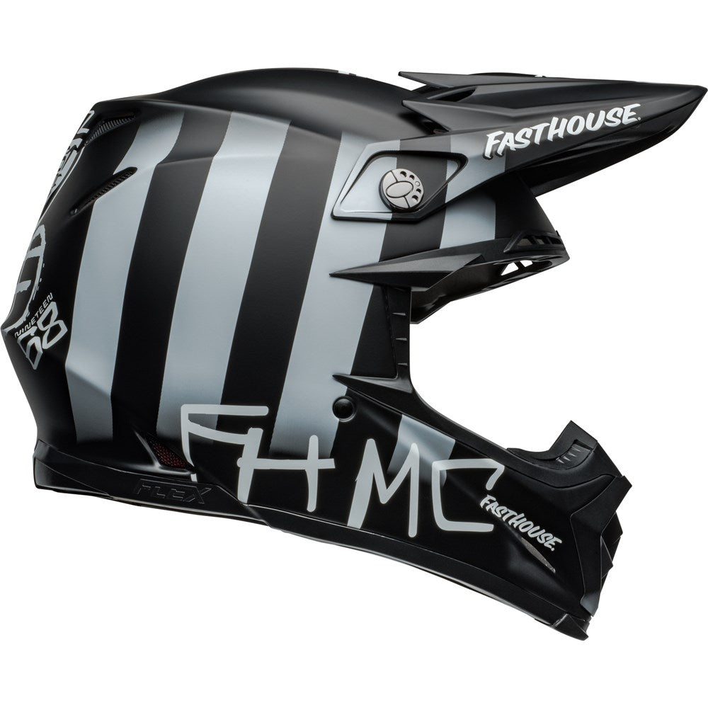 Bell Moto-9S Flex Fasthouse MC Core Matte Black/Yellow Helmet
