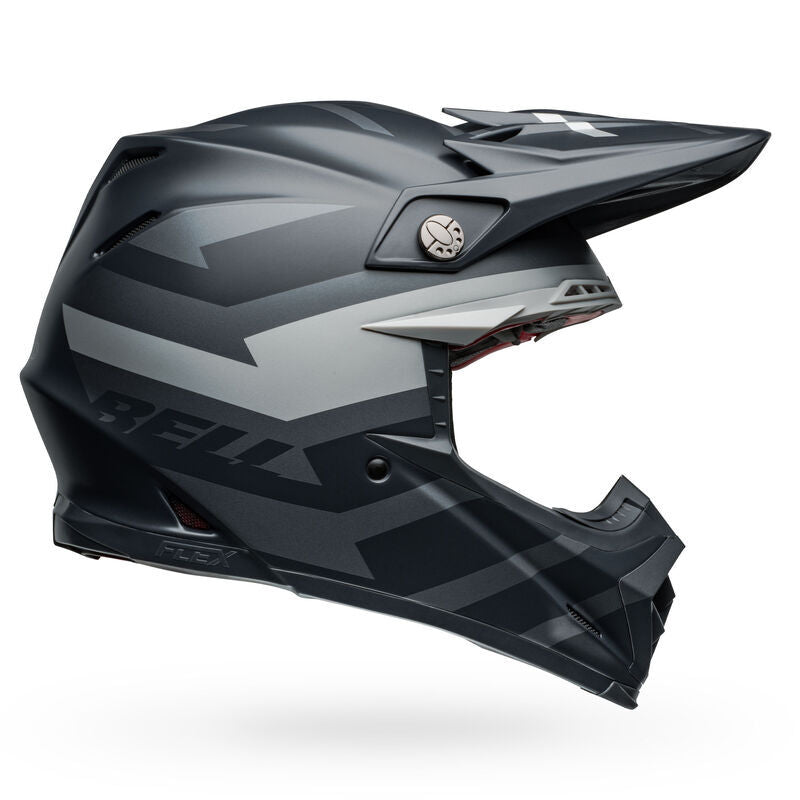 Bell Moto-9S Flex Banshee Satin Black/Silver Helmet - EasyR