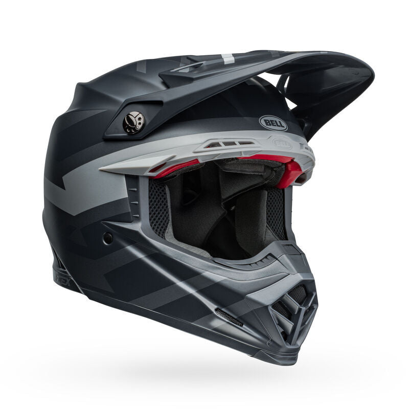 Bell Moto-9S Flex Banshee Satin Black/Silver Helmet - EasyR