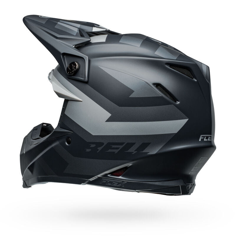 Bell Moto-9S Flex Banshee Satin Black/Silver Helmet - EasyR