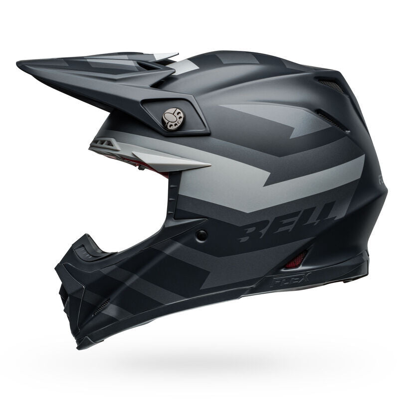 Bell Moto-9S Flex Banshee Satin Black/Silver Helmet - EasyR