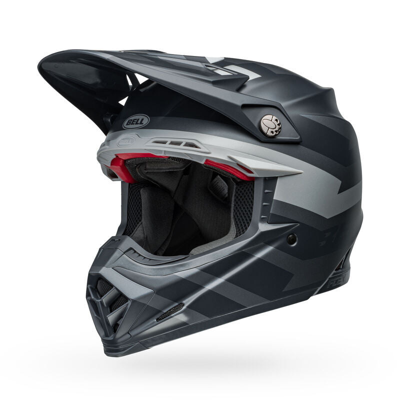 Bell Moto-9S Flex Banshee Satin Black/Silver Helmet - EasyR