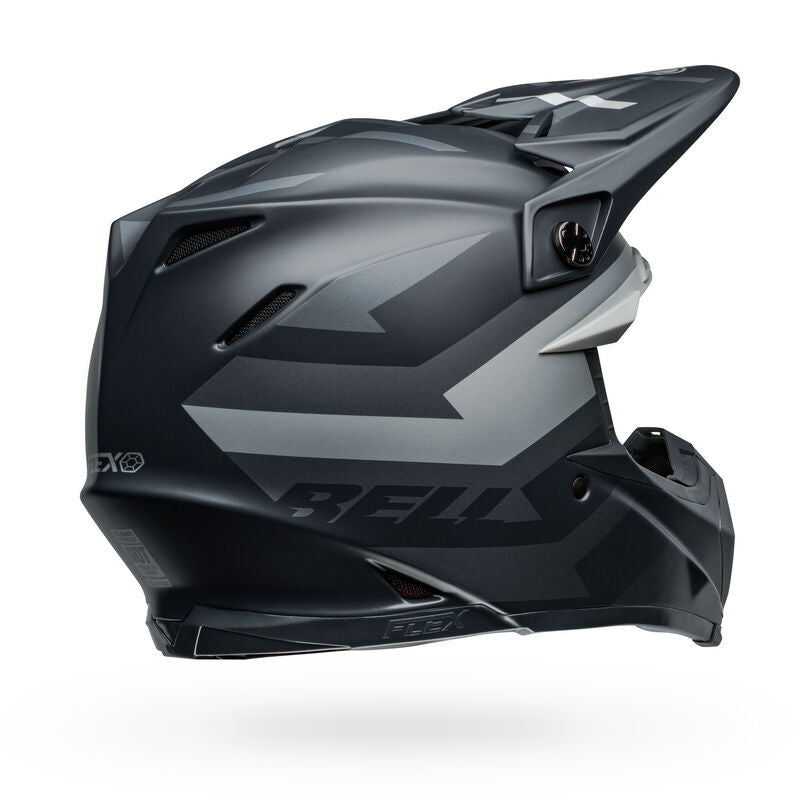 Bell Moto-9S Flex Banshee Satin Black/Silver Helmet - EasyR