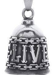 Twin Power Guardian Bell Silver w/Silver Live to Ride in Chains