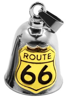 Twin Power Guardian Bell Silver w/Gold Route 66