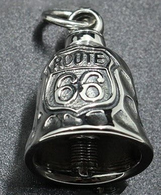 Twin Power Guardian Bell Silver w/Silver Route 66 Born to be Wild