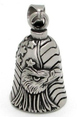 Twin Power Guardian Bell Silver w/Silver Eagle with Stars