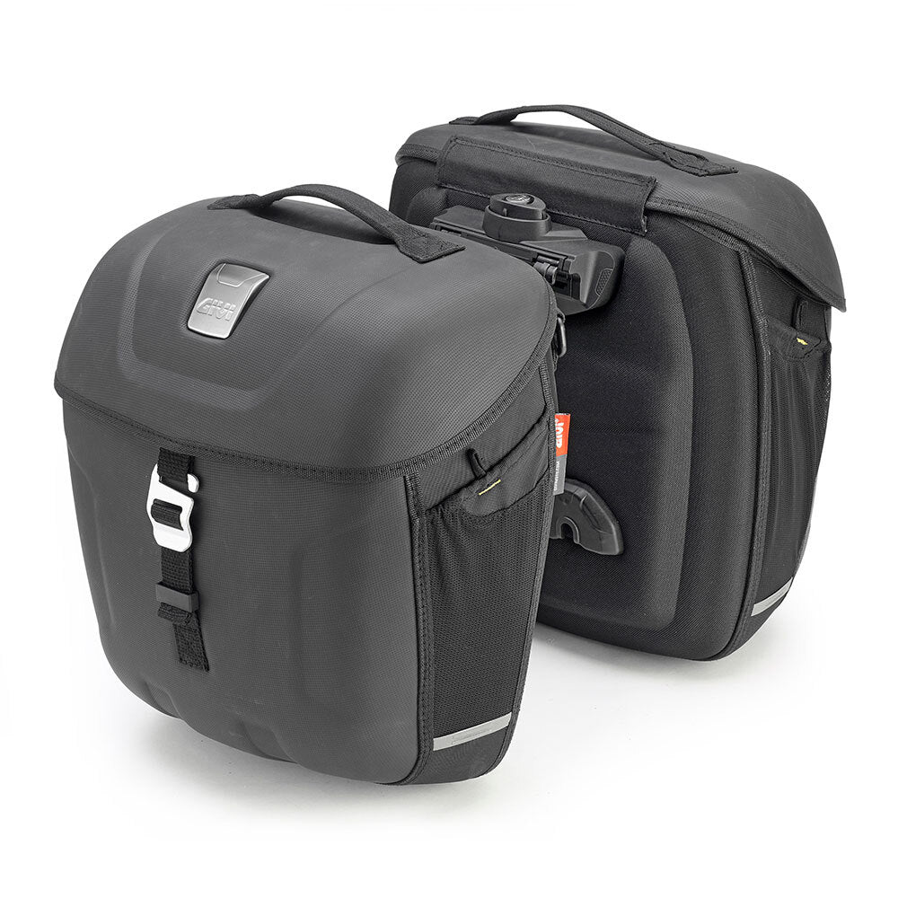 Givi MT501 Metro-T Thermoformed Multilock 18L Saddlebags Set Black