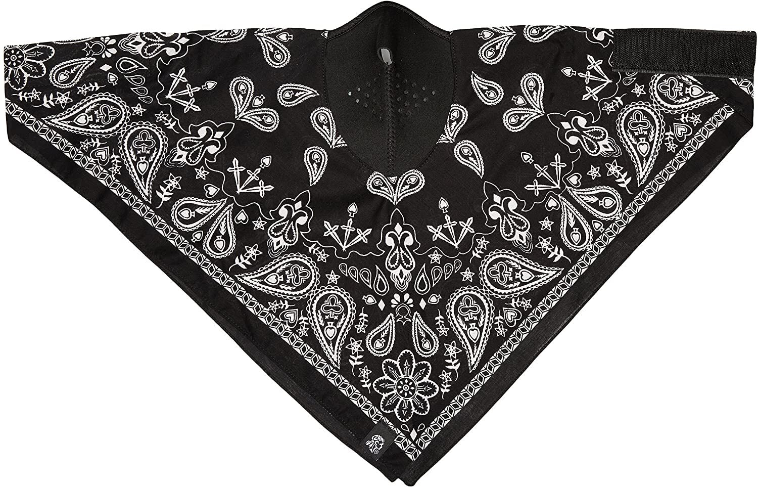 ZanHeadgear Black Paisley Neodanna