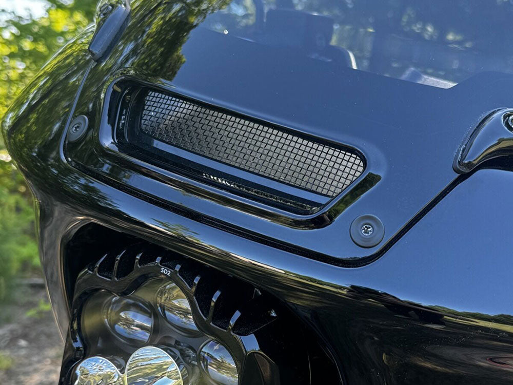 Custom Dynamics CD-CDLRSTCVB Fairing Vent Screen Black for Low Rider ST 22-Up