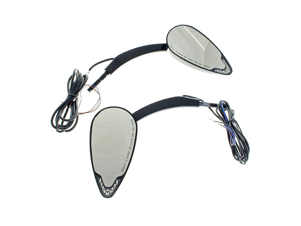Custom Dynamics CD-CDMIRPLUGB LED Mirrors Run/Turn Black (Pair)