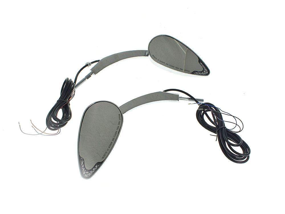 Custom Dynamics CD-CDMIRPLUGC LED Mirrors Run/Turn Chrome (Pair)