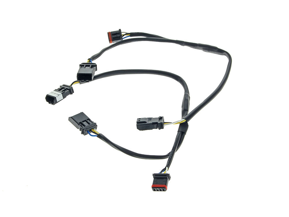 Custom Dynamics CD-MPRMICRO218ST Wiring Adapter Run/Turn Signal Mirrors for Road King/Road Glide 14-23/Softail 18-Up