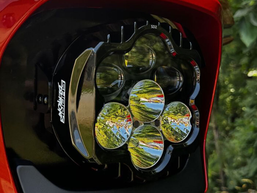 Custom Dynamics CD-SD223BATW Shark Demon LED Headlight Kit Black for CVO Street Glide 23-Up/Street Glide 24-Up