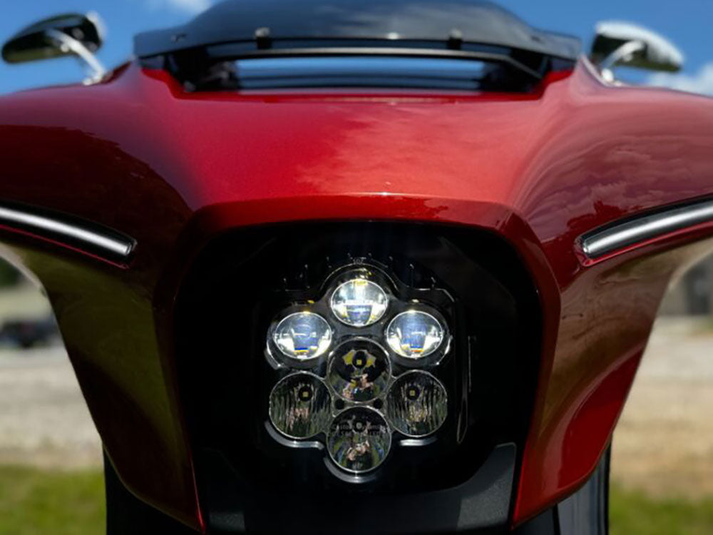 Custom Dynamics CD-SD223BATW Shark Demon LED Headlight Kit Black for CVO Street Glide 23-Up/Street Glide 24-Up