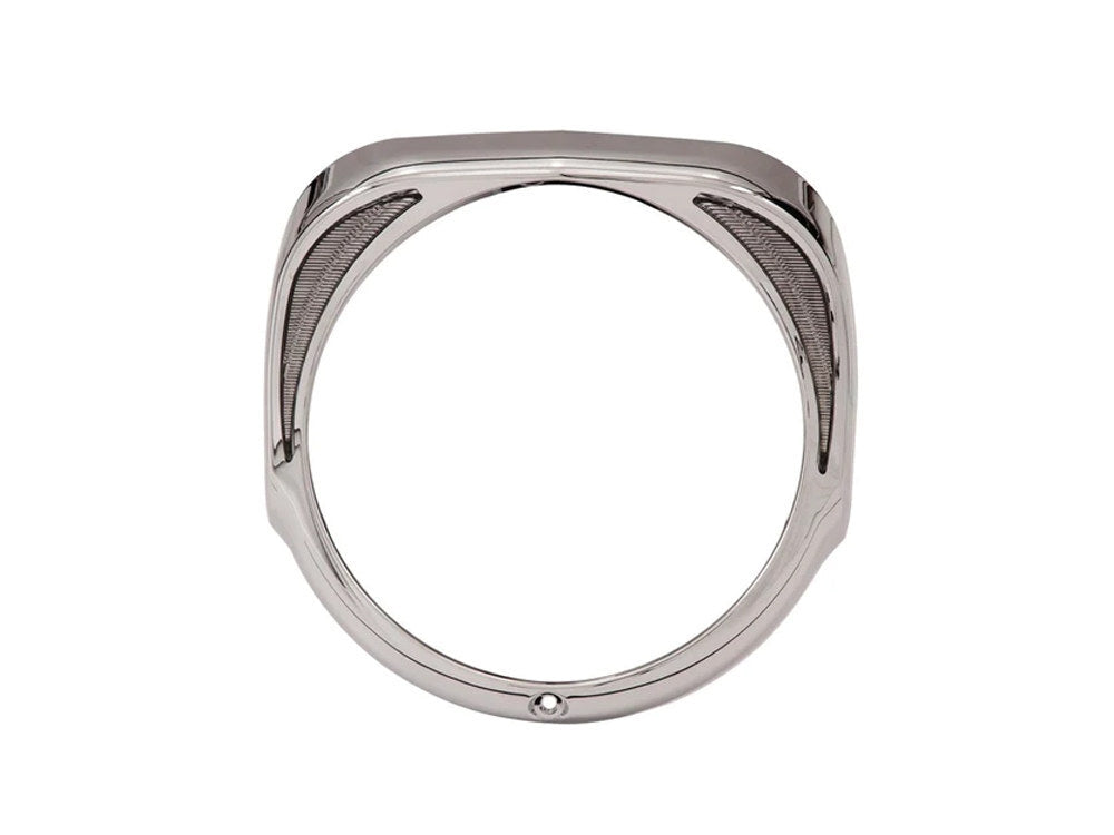 Ciro3D CIR-45200 Fang LED Headlight Bezel w/White Running Lights Chrome for Touring 14-23