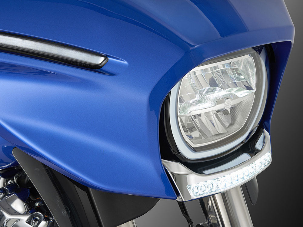 Ciro3D CIR-45220 GOAT-E LED Driving Light Bar Chrome for CVO Street Glide 23-Up/Street Glide 24-Up