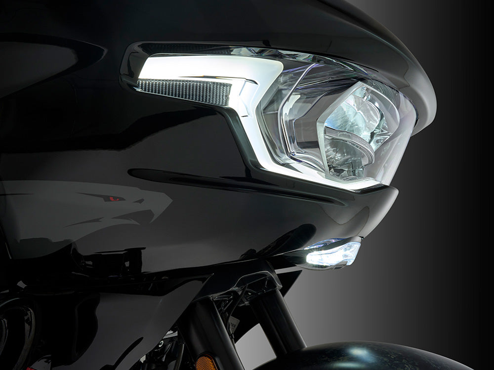 Ciro3D CIR-45261 Goat-E LED Driving Light Bar Black for Harley-Davidson CVO Road Glide 23-Up/Road Glide 24-Up