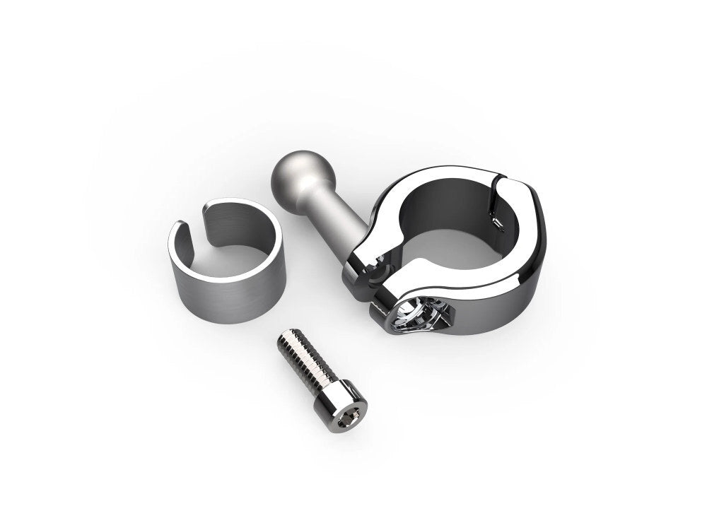 Ciro3D CIR-50128 Bar Mount Clamp Chrome for 7/8" & 1" Handlebars