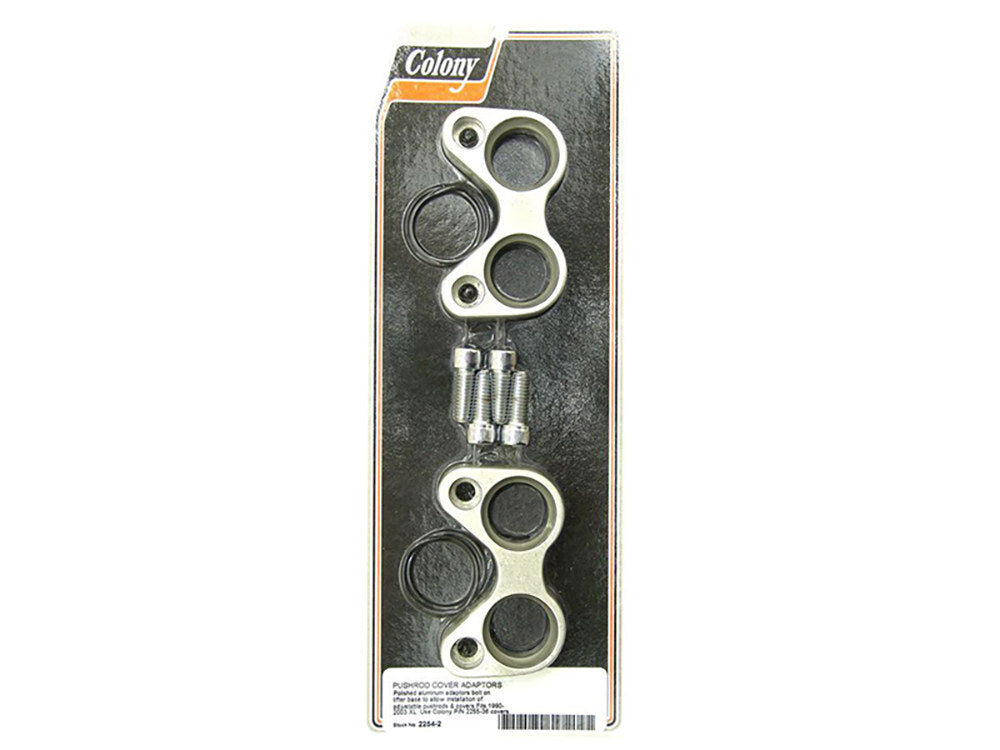 Colony Machine CM-2254-2 Pushrod Cover Adaptors for Sportster 91-03