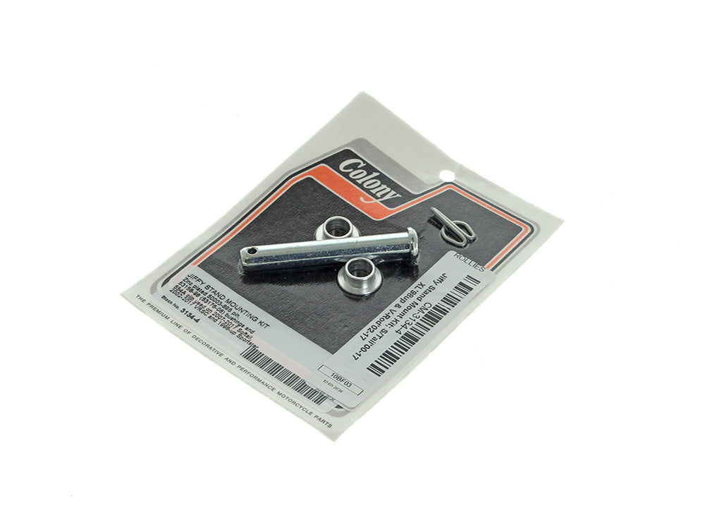 Colony Machine CM-3134-4 Jiffy Stand Mount Kit for Softail 00-17/Sportster 98-21/V-Rod 02-17