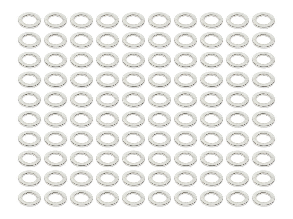 Colony Machine CM-7-16-F-100 7/16" Flat Washer Chrome (100 Pack)