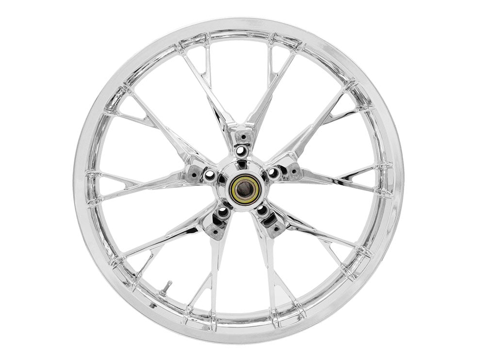 Coastal Moto COA-3D-MAR213CHABST 21" x 3.50" Wide Marlin 3D Wheel w/Front Hub Chrome for Touring 08-Up w/ABS