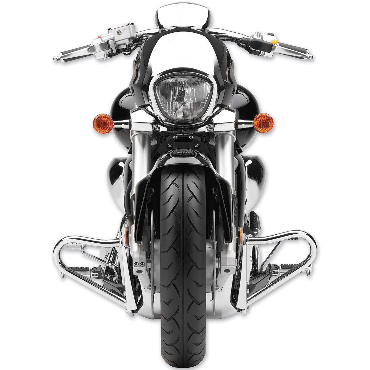 Cobra USA COB-01-3345 Engine Case Guard Chrome for Suzuki M109R 06-Up