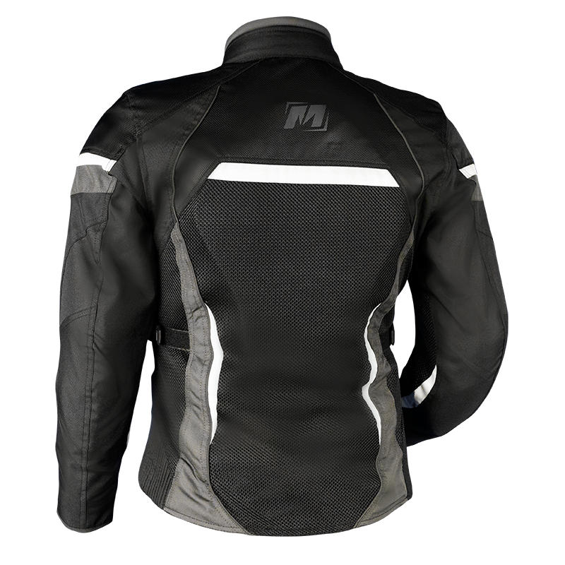 MotoDry Clio Black/White Textile Womens Jacket