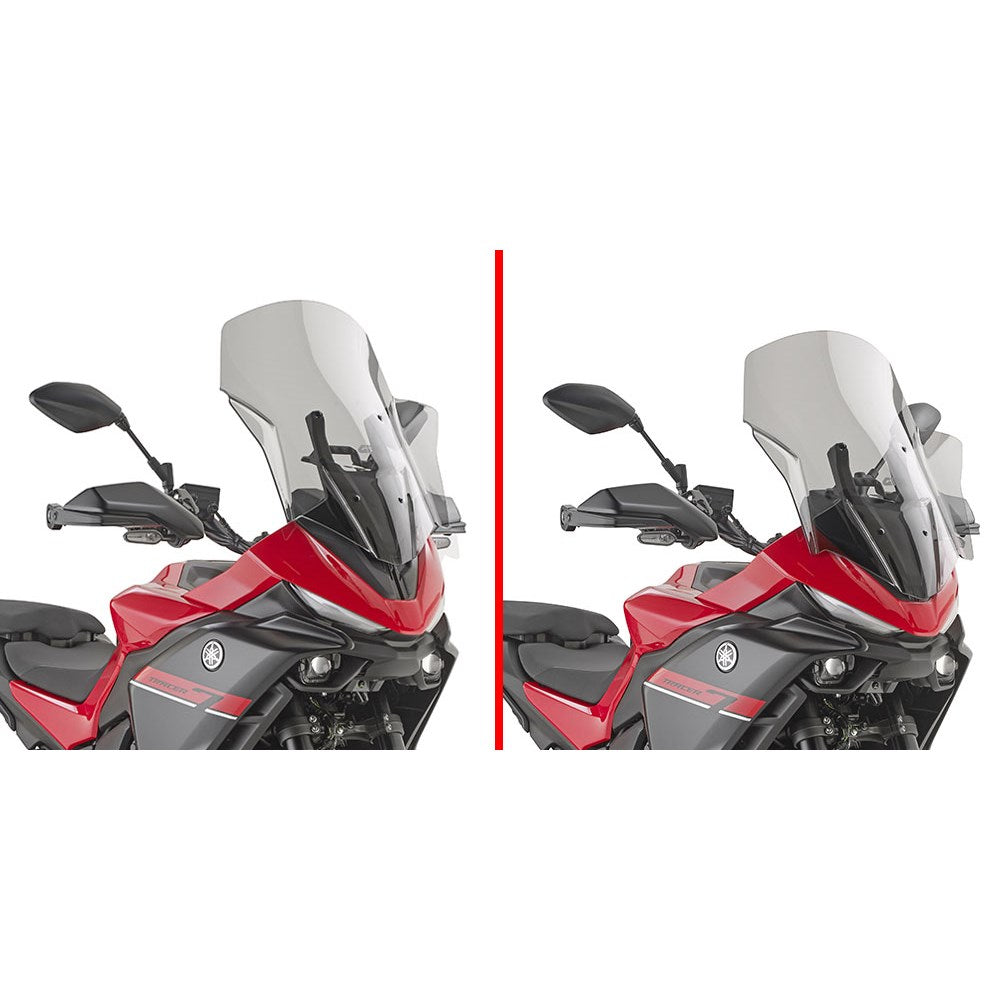 Givi D2177S Smoked Windshield 55.5 x 46cm for Yamaha Tracer 7/Tracer 7 GT 25-Up