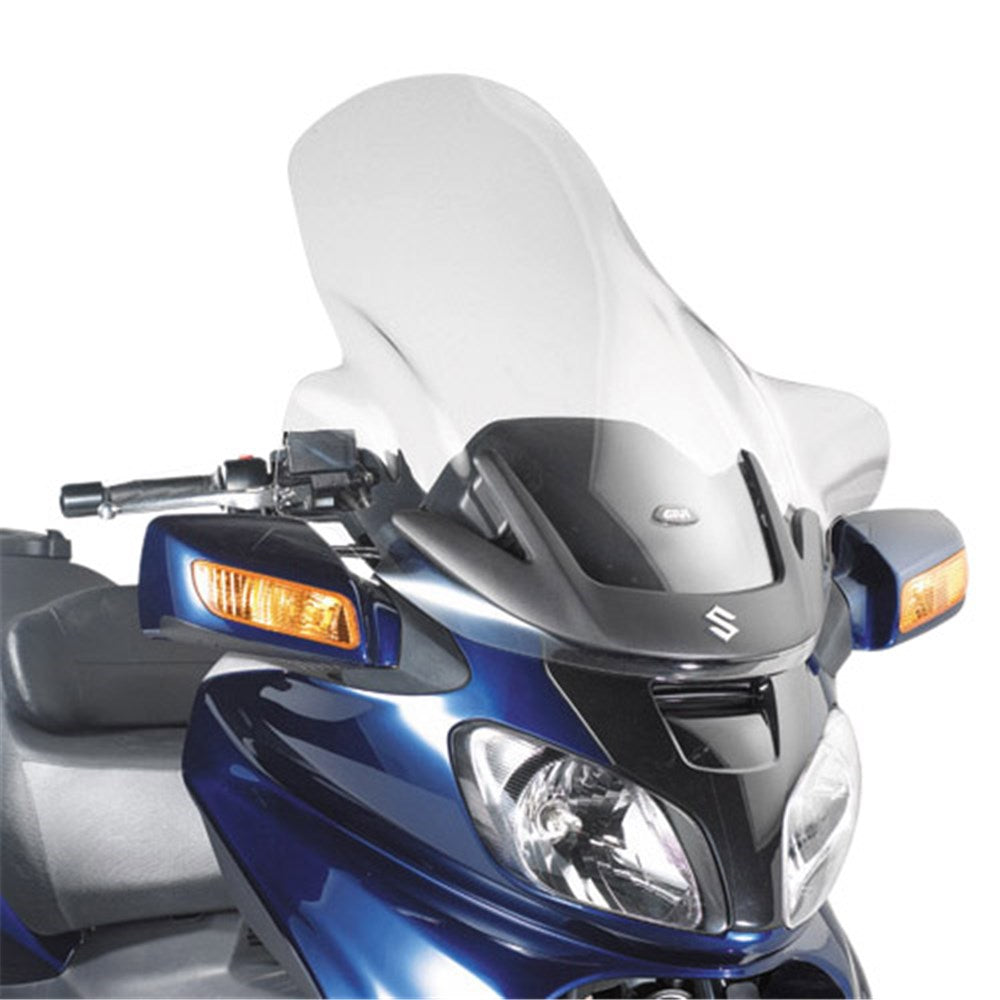 Givi D257ST Clear Windscreen 80 x 72cm for Suzuki AN 650 Burgman Executive 02-12 (Non-Electric)