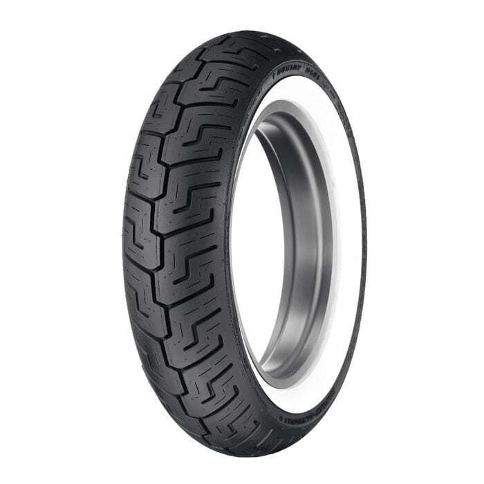Dunlop D401 Wide White Wall Rear Tyre 150/80-16 71H Tubeless - EasyR