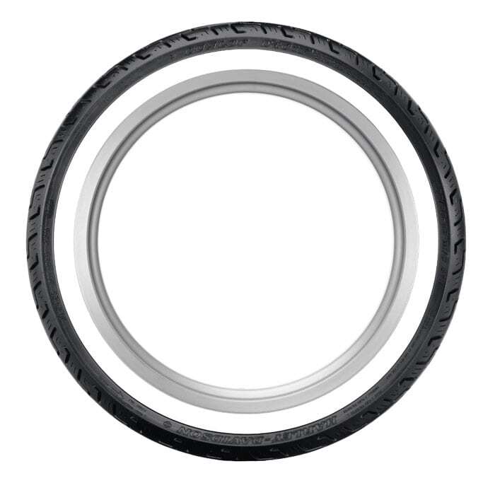 Dunlop D401 Wide White Wall Front Tyre 100/90-19 57H Tubeless - EasyR