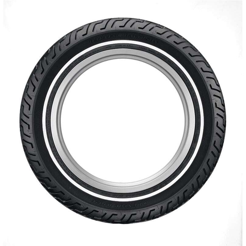 Dunlop D402 Single White Line Front Tyre MT90 B-16 74H Tubeless - EasyR