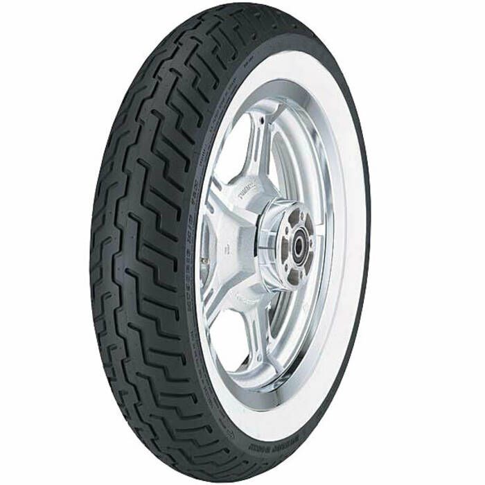 Dunlop D404 Wide White Wall Front Tyre 140/80-17 69H Tubeless - EasyR
