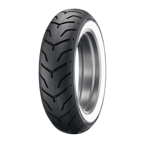 Dunlop D407 Wide White Wall Rear Tyre 180/65 B-16 81H Tubeless - EasyR