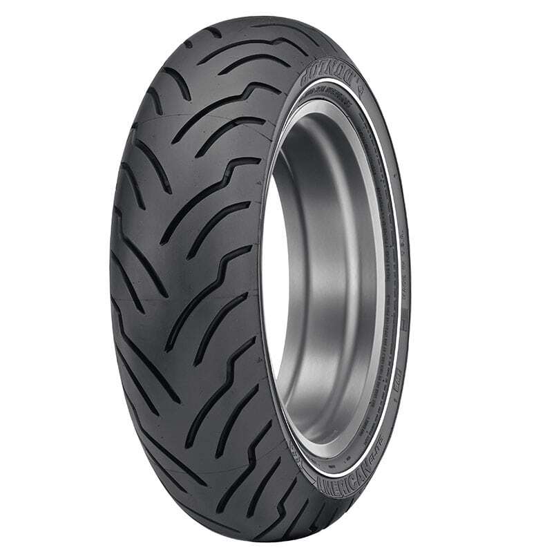 Dunlop American Elite Narrow White Wall Rear Tyre 180/65 B-16 MT 81H Tubeless - EasyR