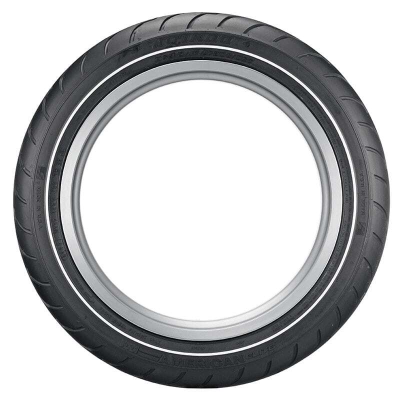 Dunlop American Elite Narrow White Wall Front Tyre 130/80 B-17 65H Tubeless - EasyR