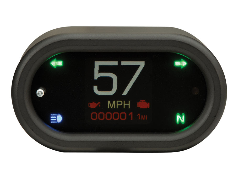 Dakota Digital DAK-MLX-5400-K Classic 3-1/2" x 2" KPH Speedometer Black