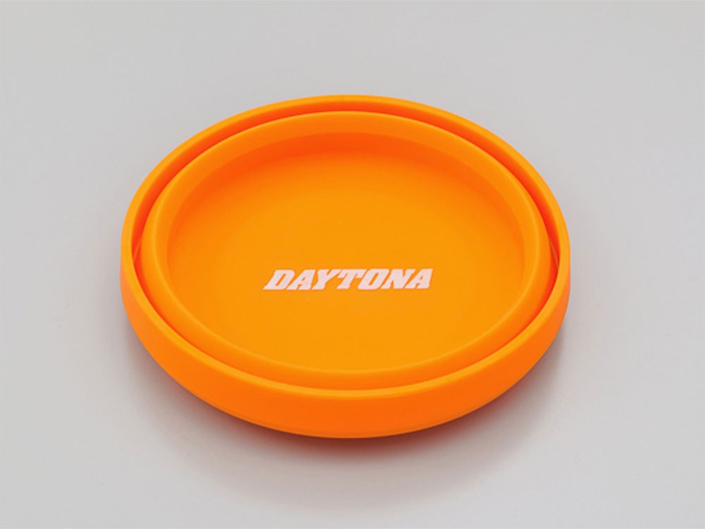 Daytona Parts Co DAY-31021 Collapsible Silicone Tray w/Magnetic Base Round