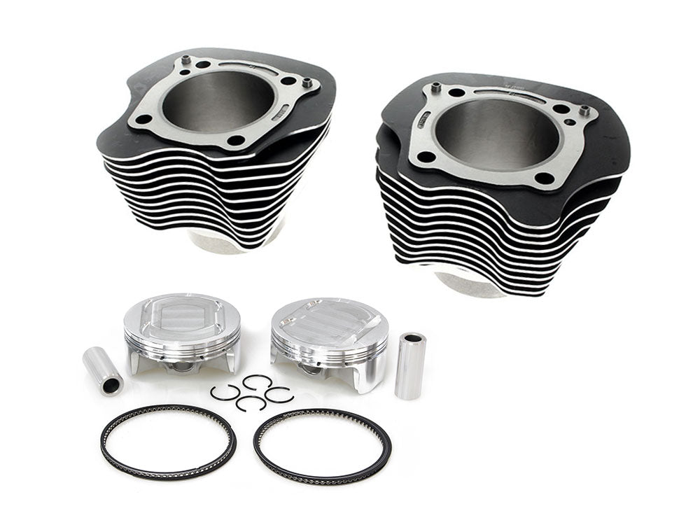 RSS DAY-81675-M5111 128ci Big Bore Kit w/Highlighted Fins Black (Includes CP Carrillo 11.5:1 Compression Piston Kit) for Harley-Davidson Milwaukee-Eight 17-Up w/114ci or 117ci Engine