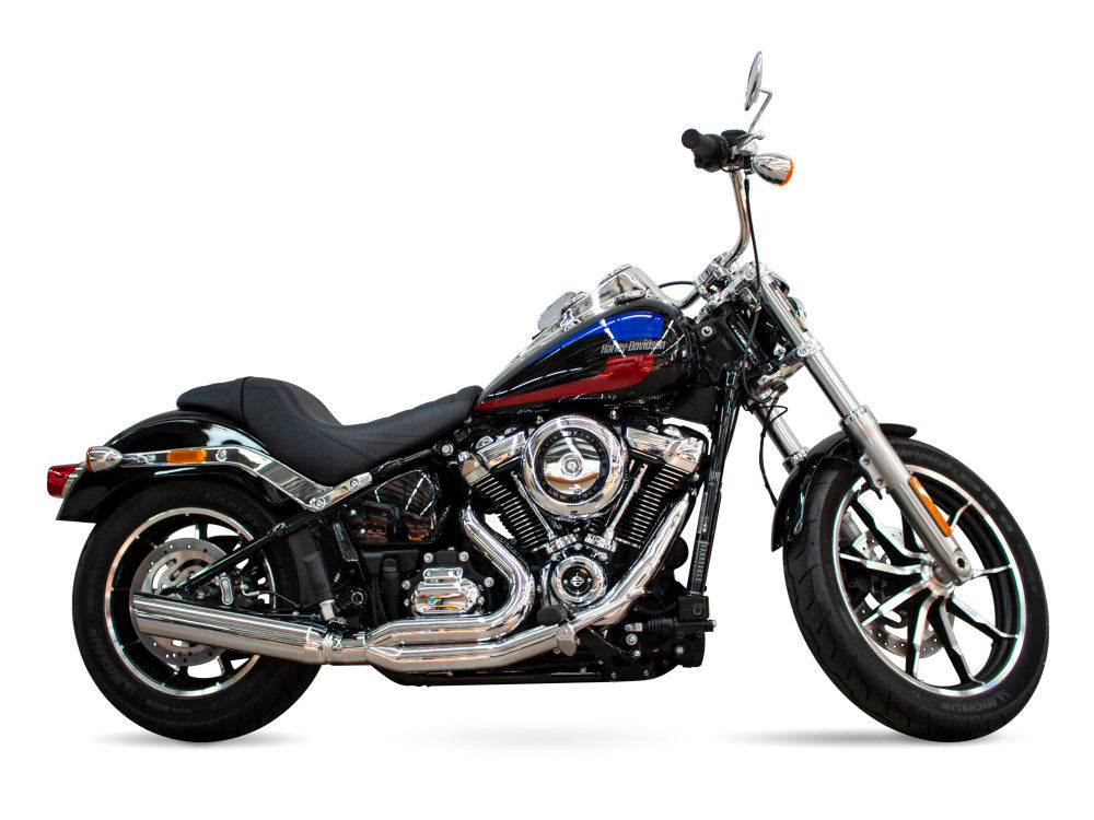 D&D Exhaust DD635N-32F Low Cat 2-1 Exhaust Chrome for Harley-Davidson Softail 25-Up Models Non-240 Tyre Models