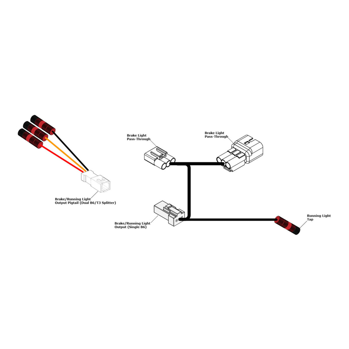 Denali Brake Light Wiring Adapter for Ducati DesertX 23-24 Models