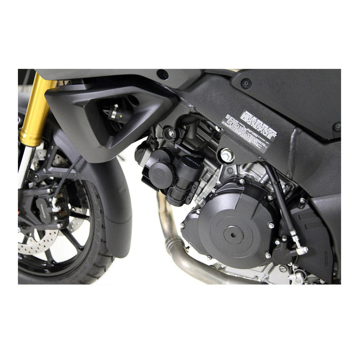 Denali Horn Mount for Suzuki V-Strom DL1000 14-19 w/SoundBomb Original Dual-Tone Air Horn