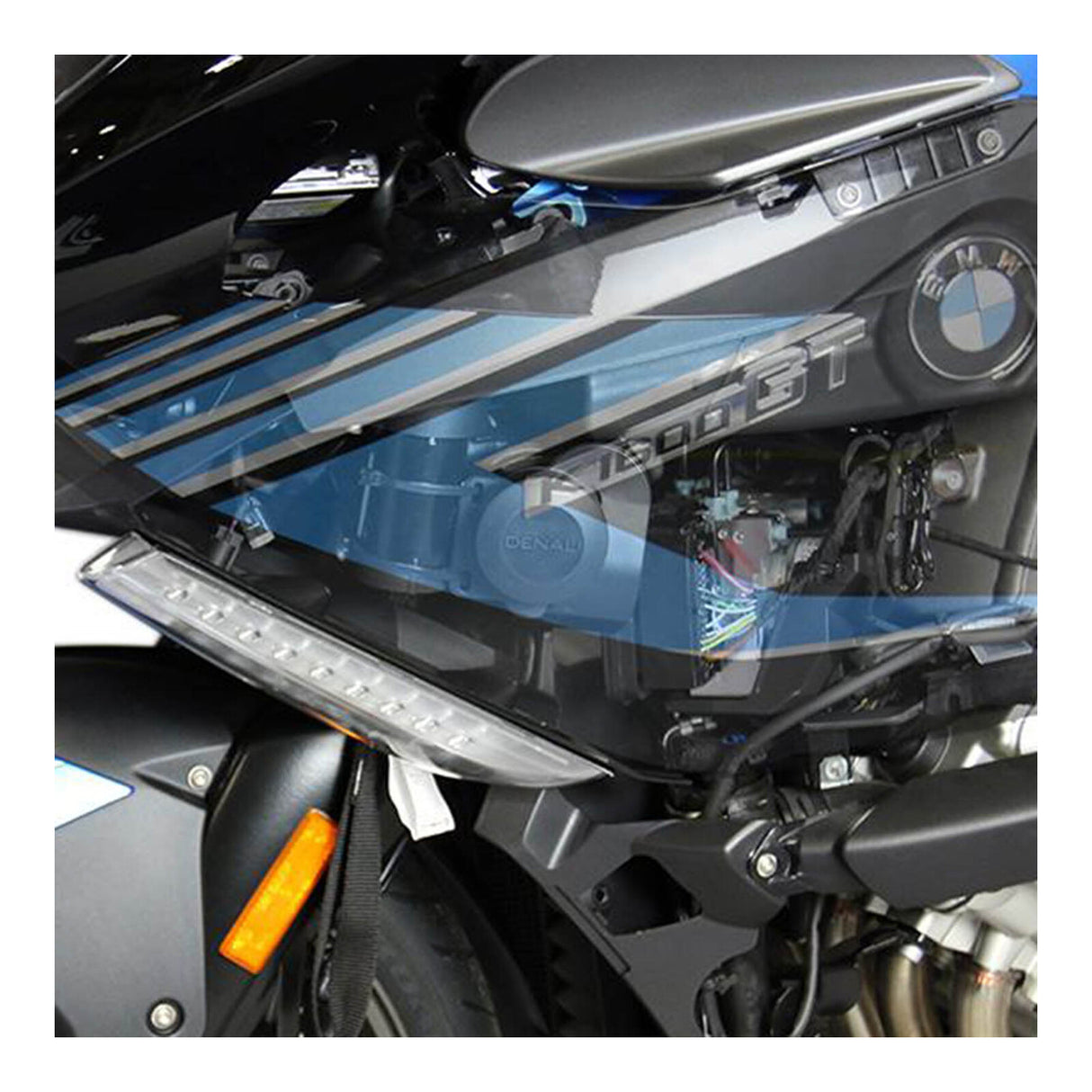 Denali Horn Mount for BMW K1600GT 11-23/K1600B 18-23/K1600 Grand America 18-23 w/SoundBomb Split Dual-Tone Air Horn